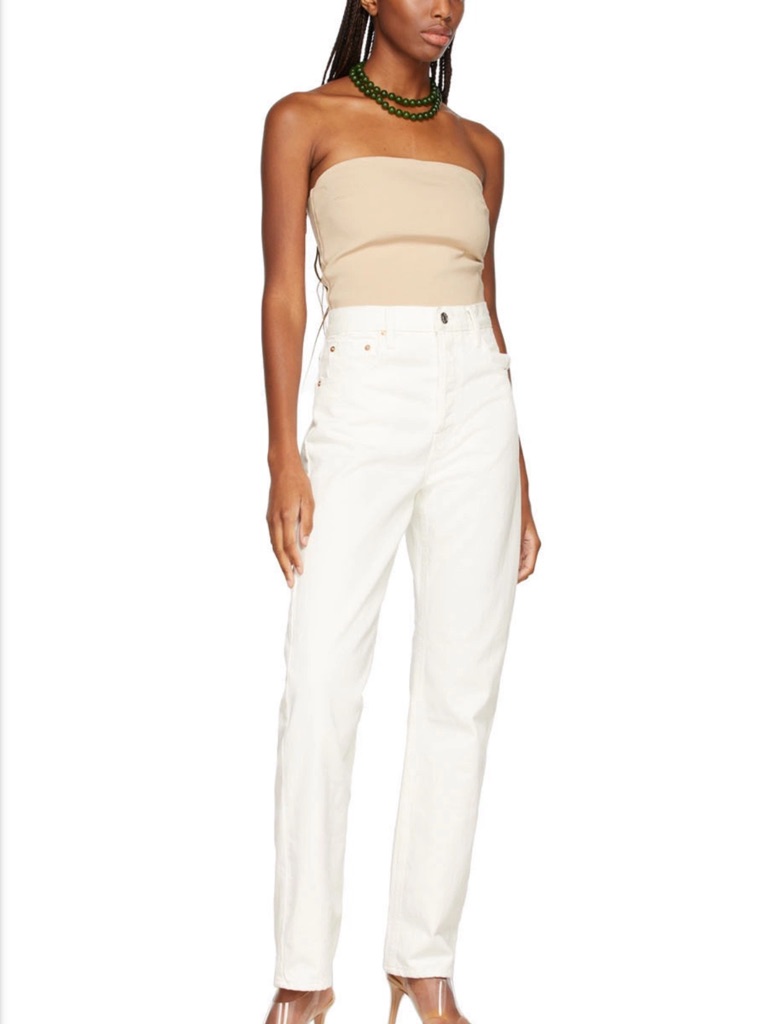Esse The Denim Jeans, Off White (Ecru) | Size 27, 31” Inseam